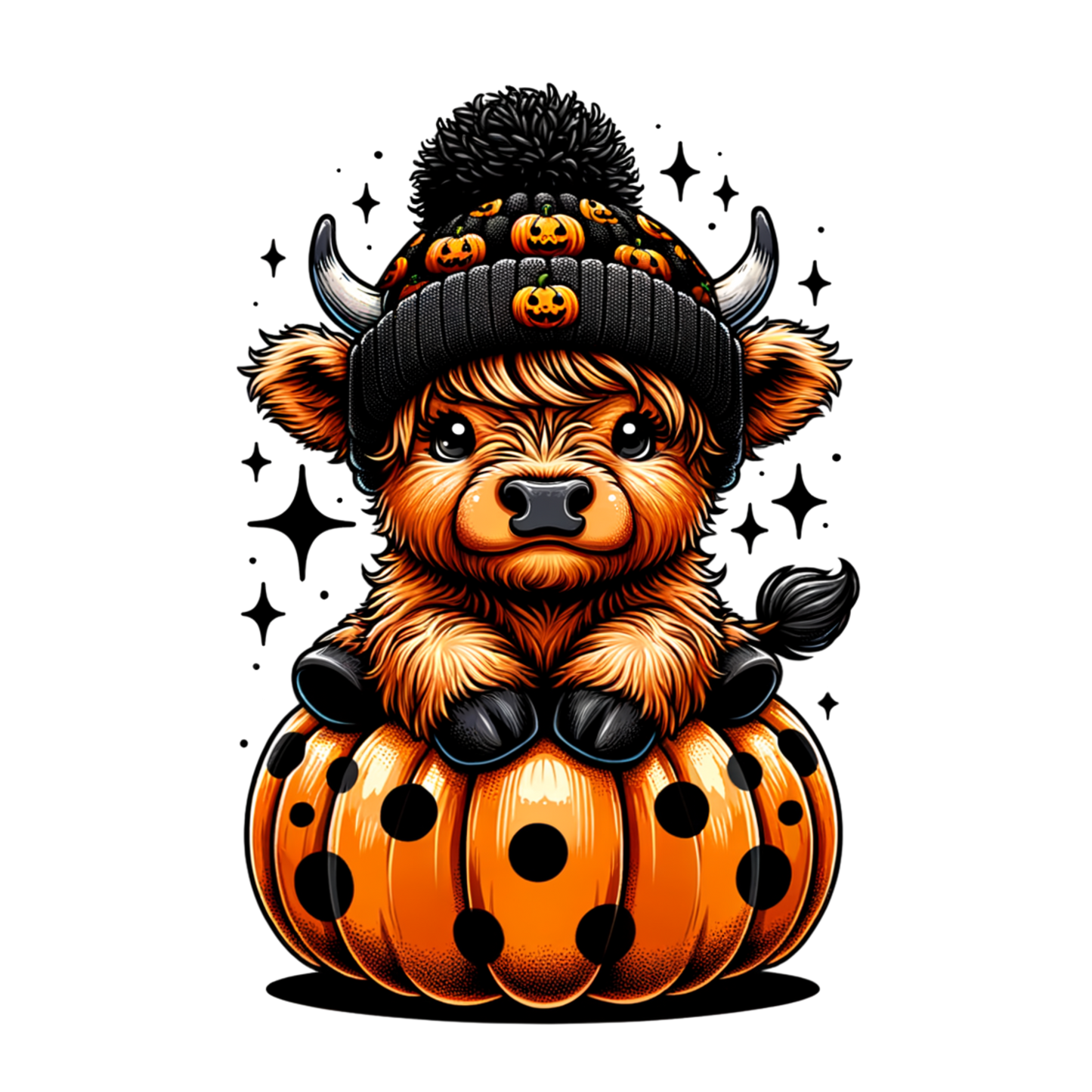 Cute Highland Cow Halloween