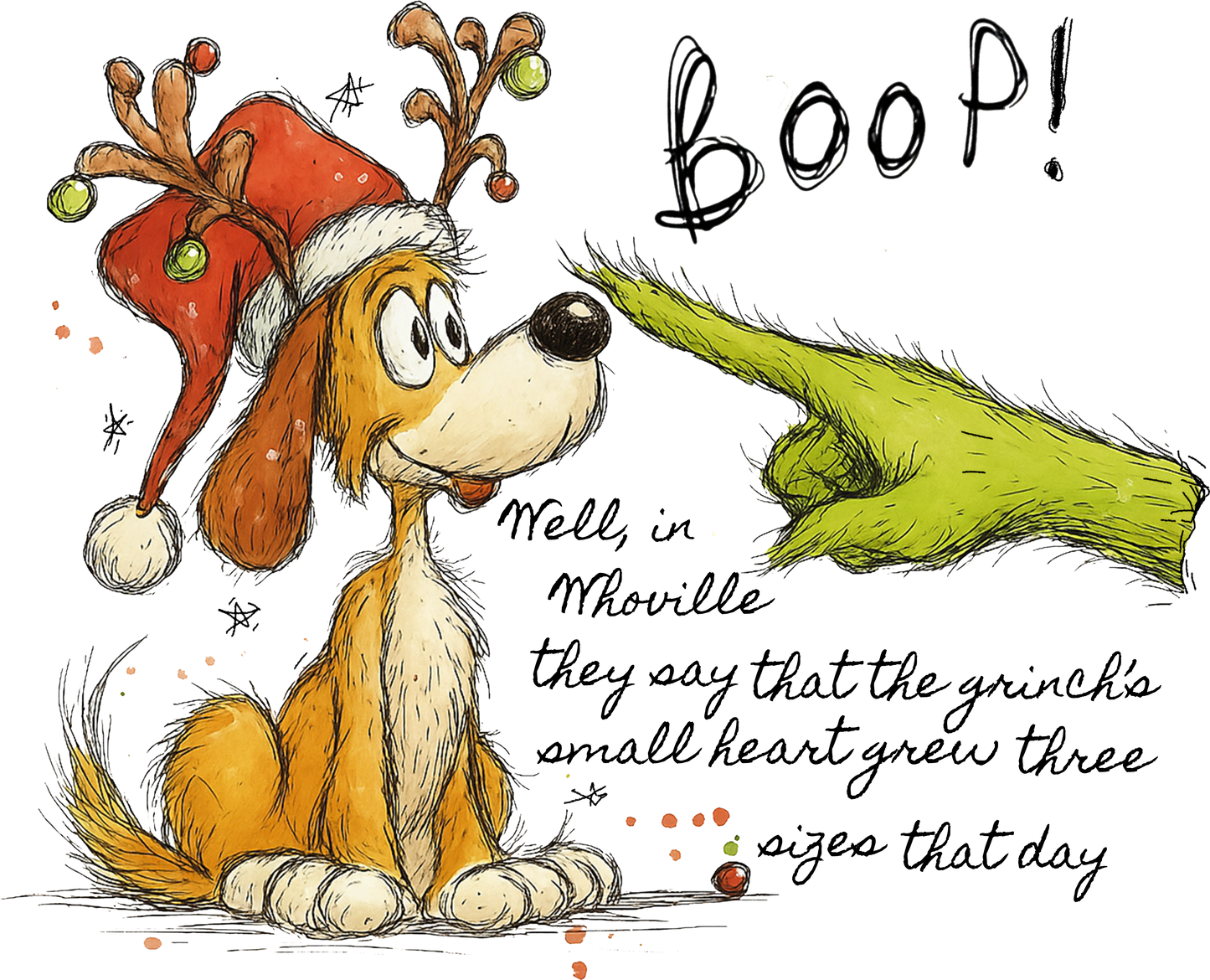 Christmas boop grinch