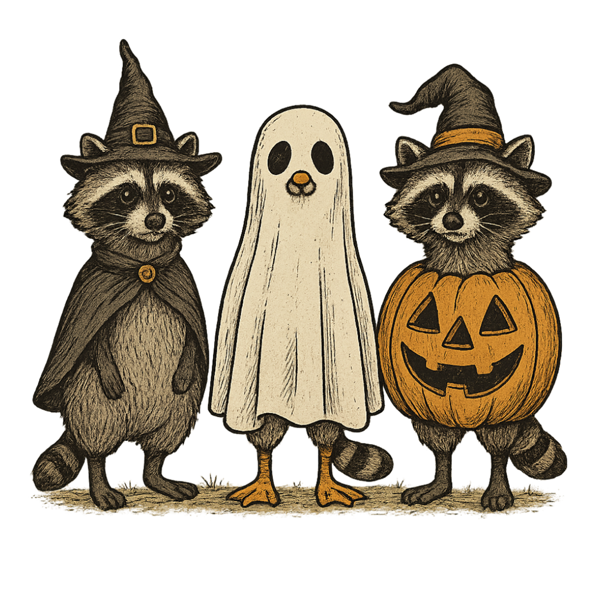 Boo Ghost Raccoon