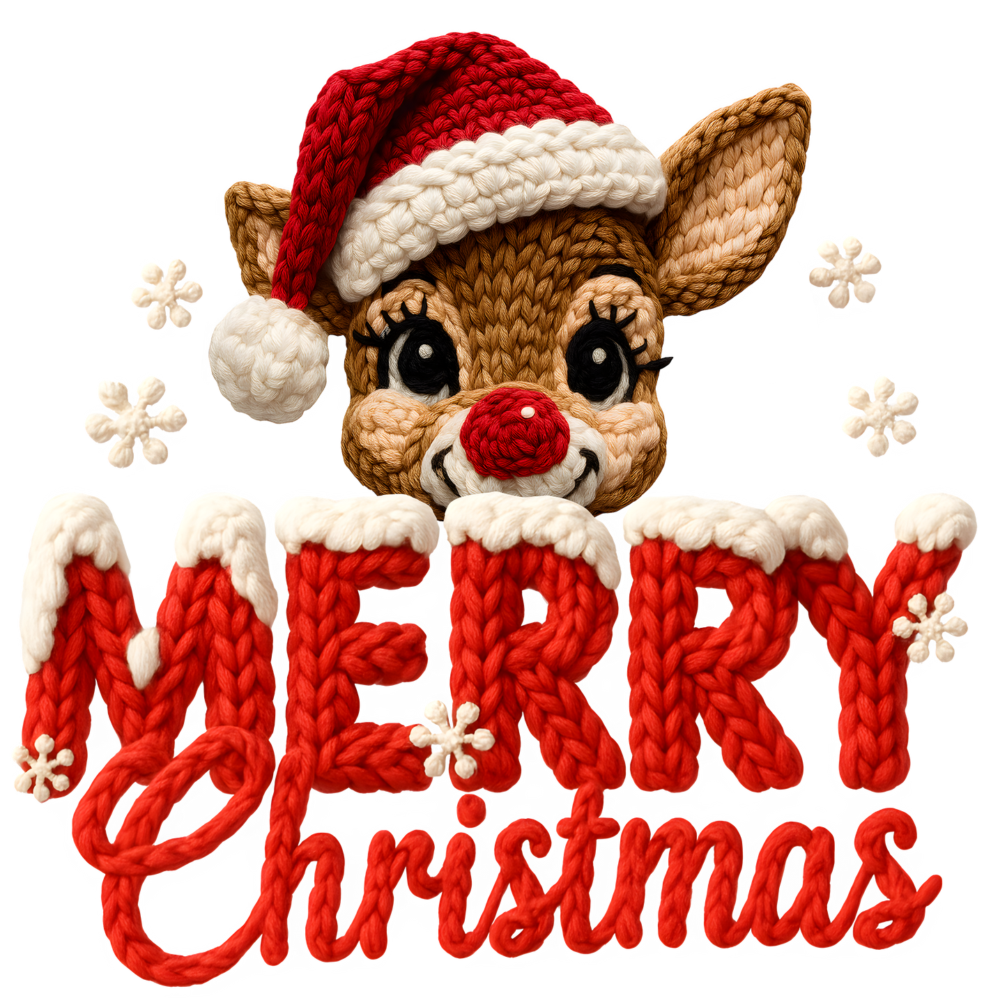 Christmas red nose yarn