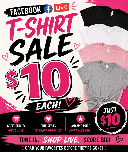10$ live sale