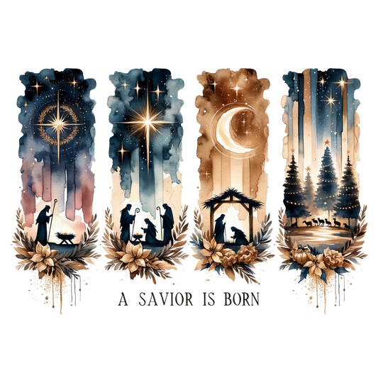 Christmas a savior is born