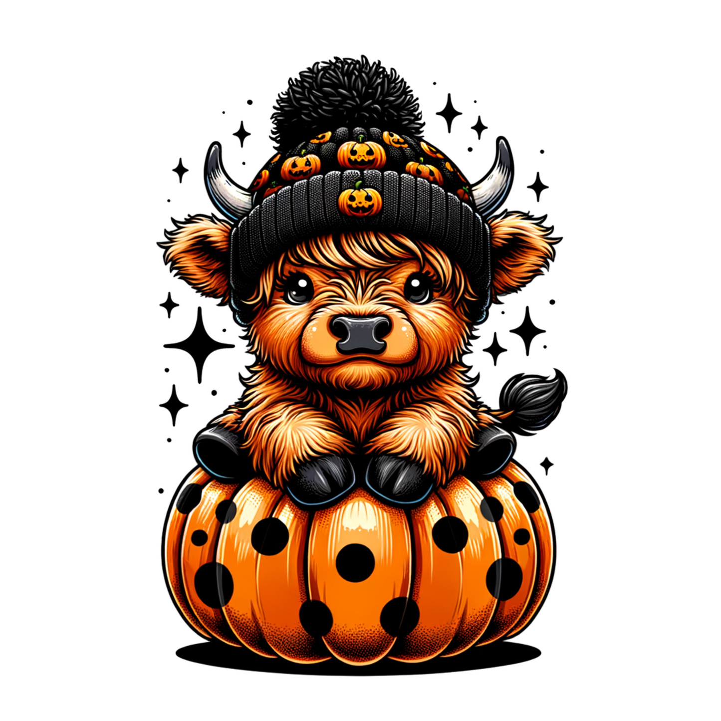 Cute Highland Cow Halloween