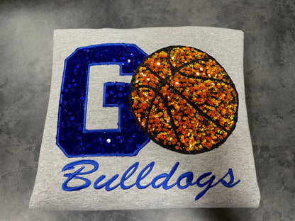 Basketball Sequin Embroidery
