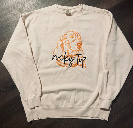 Rocky Top embroidered Gildan  crewneck sweatshirt