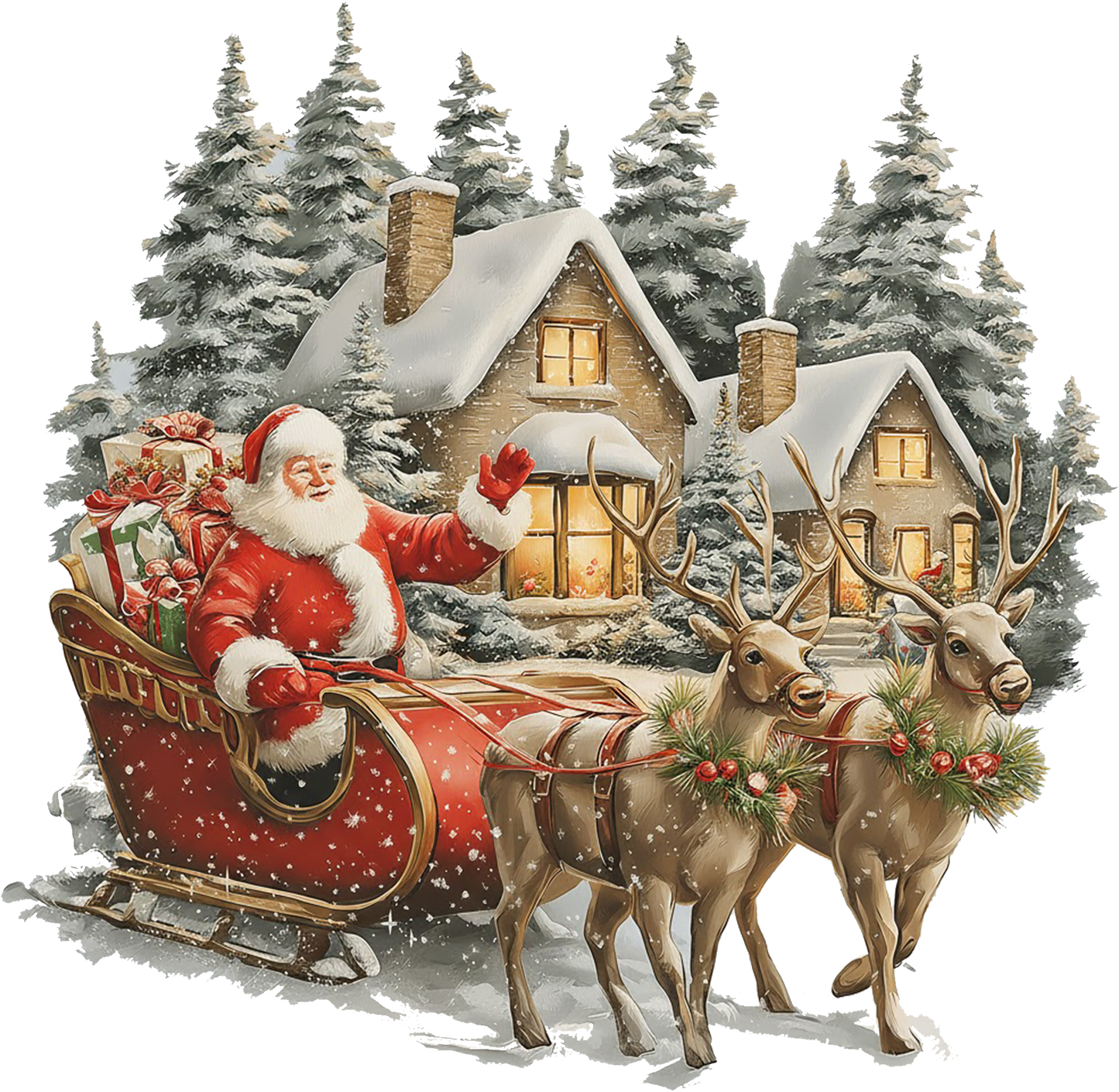 Christmas vintage santa