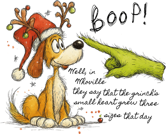 Christmas boop grinch