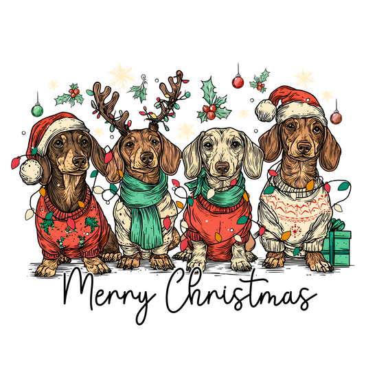 Christmas Dachshund
