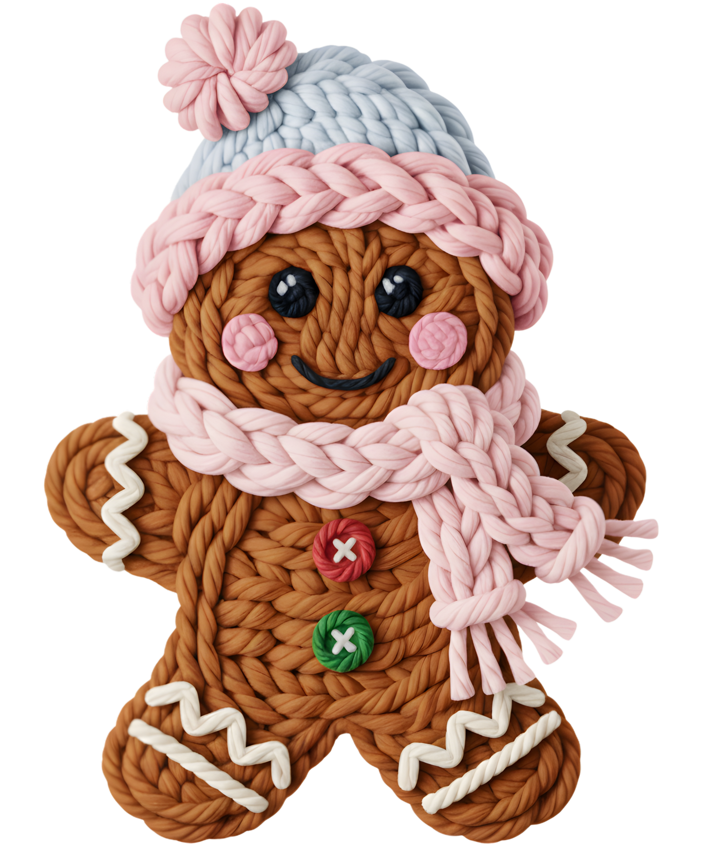 Christmas yarn gingerbread